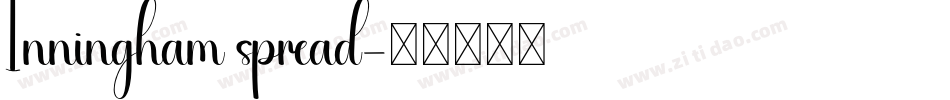 Inningham spread字体转换